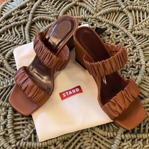 STAUD Frankie Wedge Sandals
